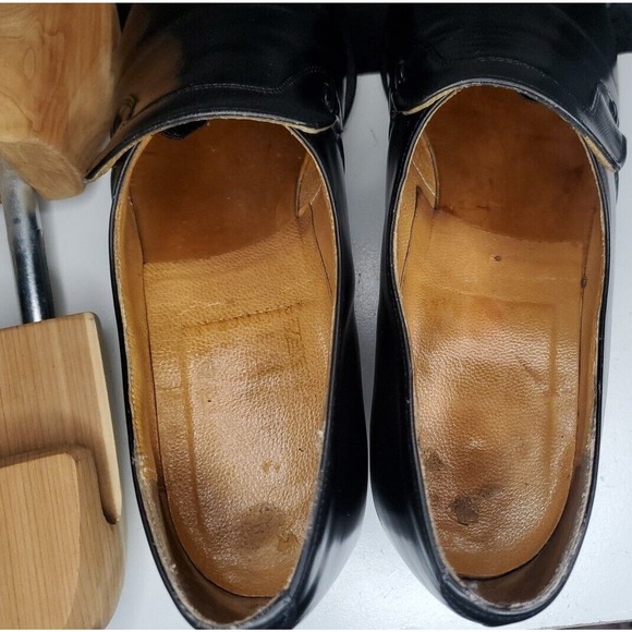 Johnston & Murphy USA Made Aristocraft Black Slip On Dress Shoes US 12 AA - Picture 9 of 13